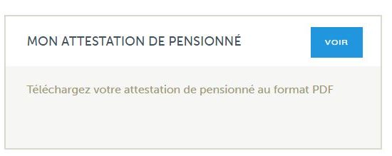 mon attestation de pensionné - CRPN